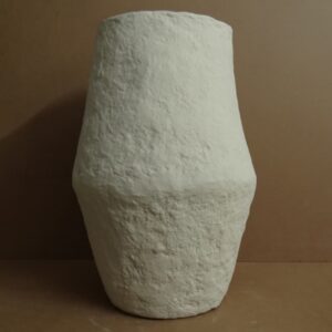Off-White Paper Mache Vase by BIDKhome