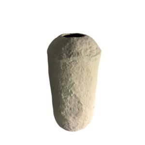 Beige Paper Mache Vase by BIDKhome