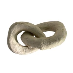 Beige Paper Mache Chain by BIDKhome