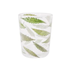 Glass & Leaf Votives Set of 4 by BIDKhome