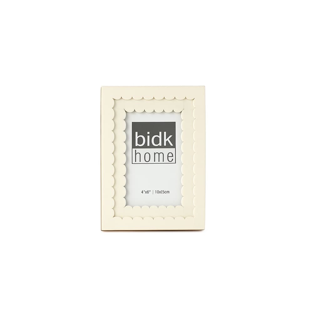 White Resin Frames with Flower Design in 3 Sizes by BIDKhome - Image 5