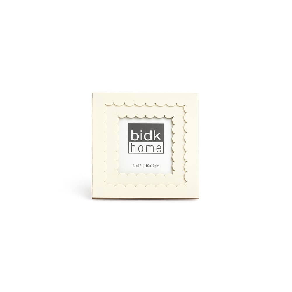 White Resin Frames with Flower Design in 3 Sizes by BIDKhome - Image 7