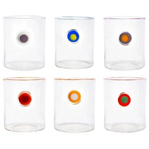 Medallion Multicolor Tumblers Set of 6 by Abigails