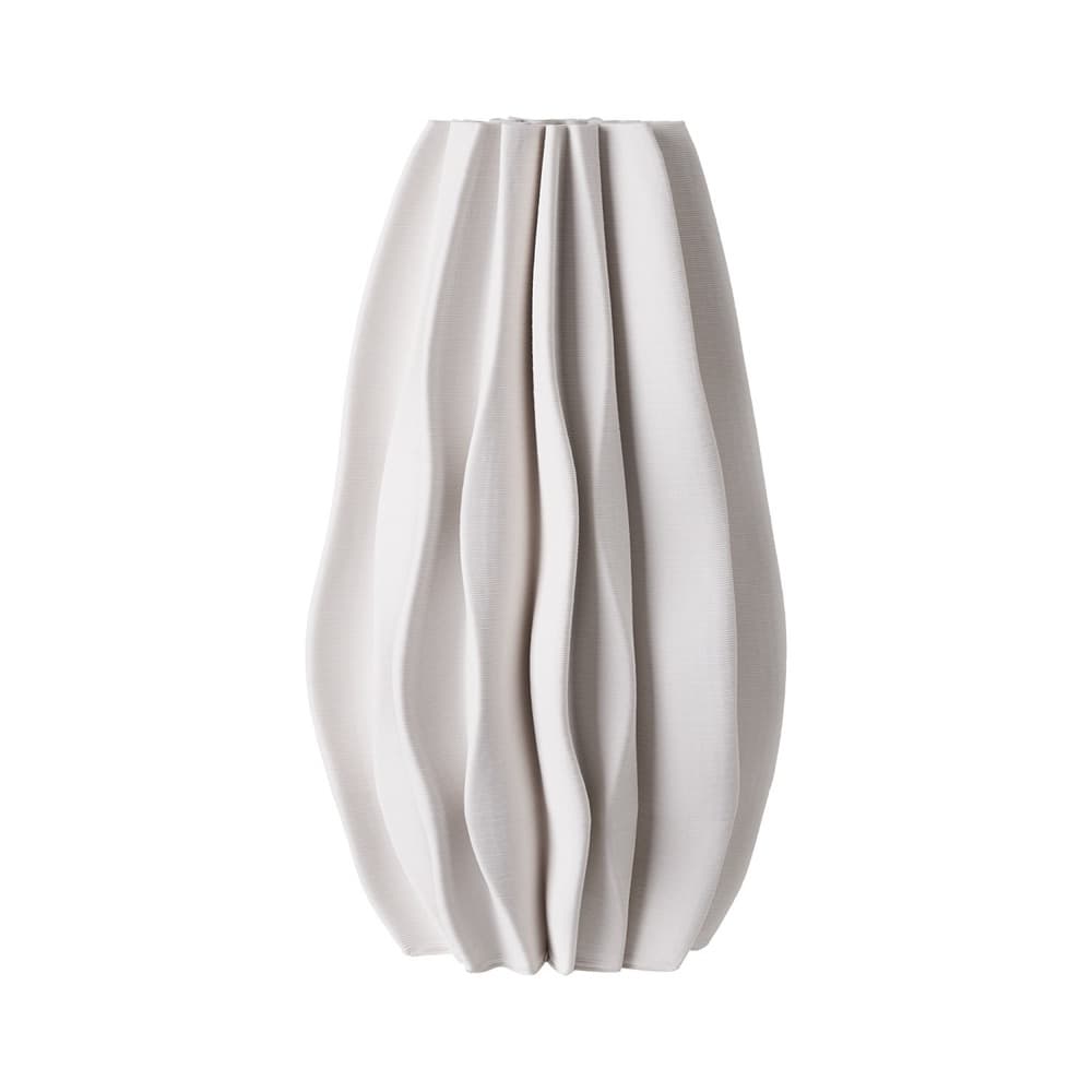 White Ceramic Vases in 2 Sizes by BIDKhome