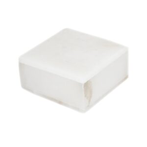 Medium Alabaster Square Box with Cover by BIDKhome
