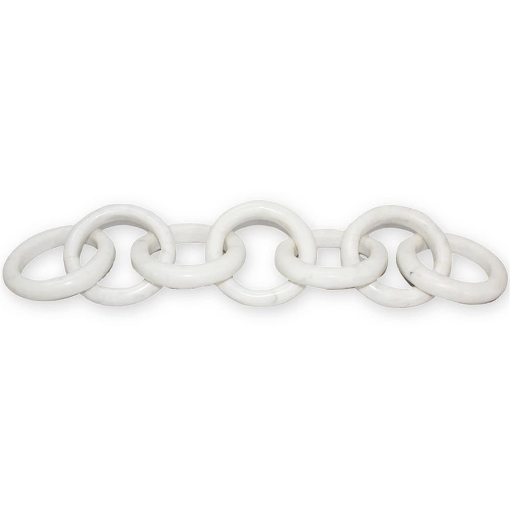 White Marble 7-Link Chain by BIDKhome