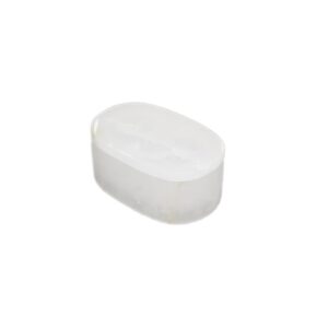 White Alabaster Oval Display Boxes by BIDKhome