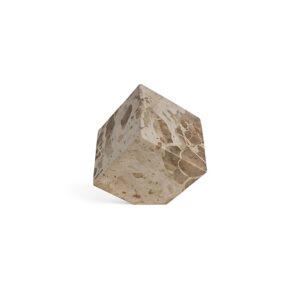Butterscotch Marble Cube Object by BIDKhome