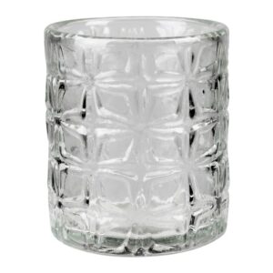 Pressed Glass Tumbler Set of 4 by HomArt