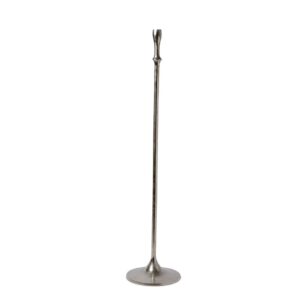 Novo Aluminum Candelstick in Raw Nickel by BIDKhome