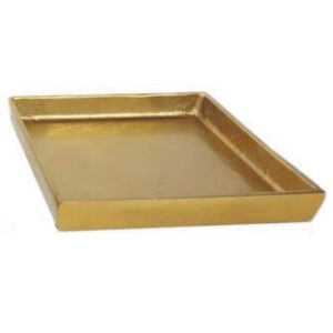 Aluminum Square Plate in Raw Nickel by BIDKhome