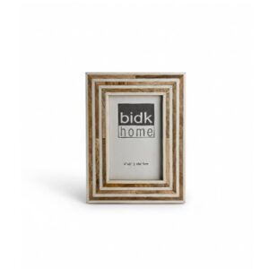White & Brown Resin Tiles Frames by BIDKhome