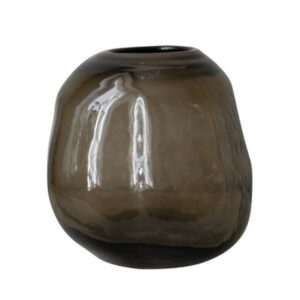 Brown Pebble Glass Vase by DBKD