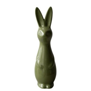 Ceramic Shiny Green Swedish Rabbit in 2 Sizes by DBKD