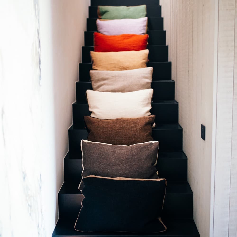 Alpha Borders Cushion in Cinnamon by Pomax - Image 2