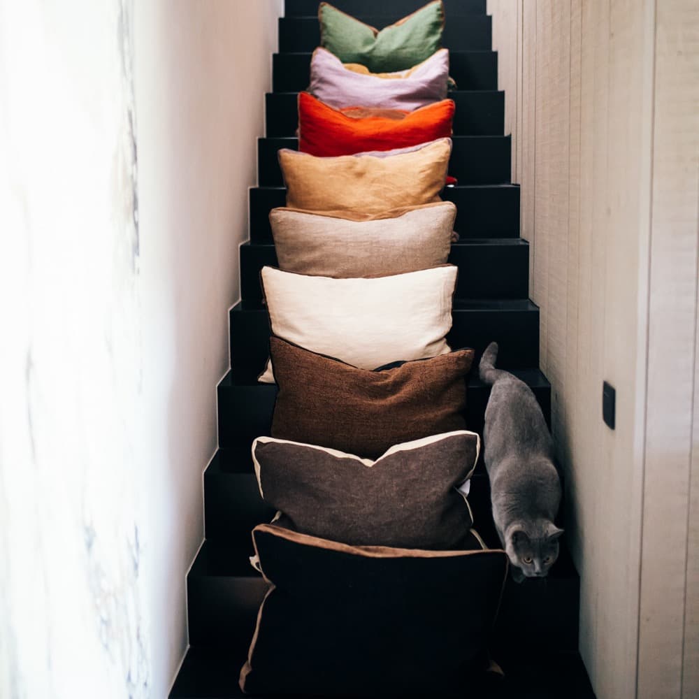 Alpha Borders Cushion in Cinnamon by Pomax - Image 3