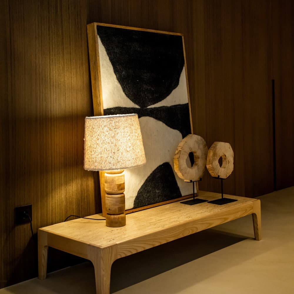 Wooly Black & White Canvas with Frame by Pomax - Image 7