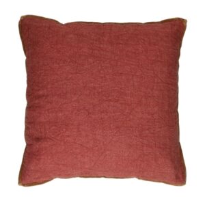 Alpha Opposites Raspberry Linen Cushion by Pomax