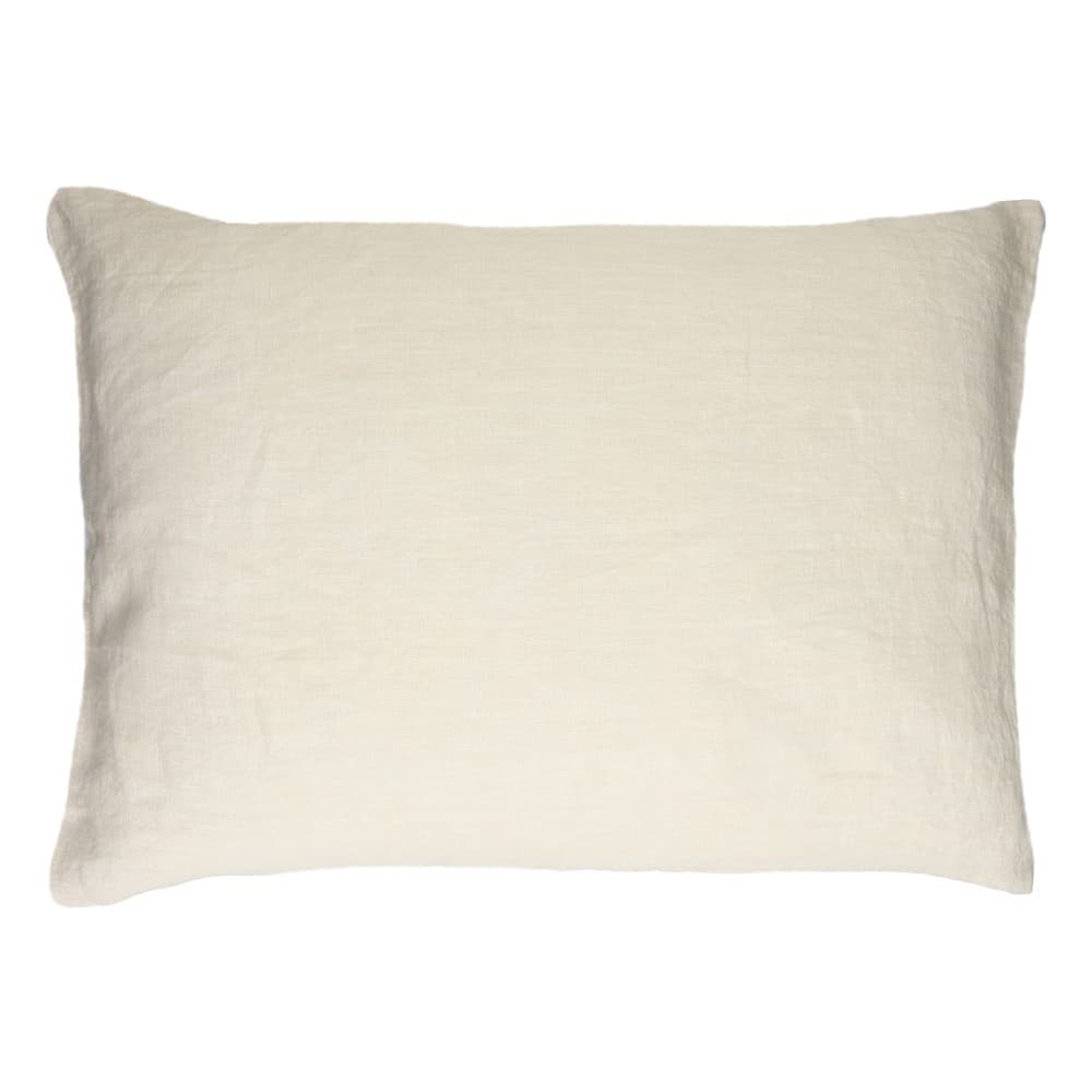 Alpha Basics Ivory Linen Cushion by Pomax