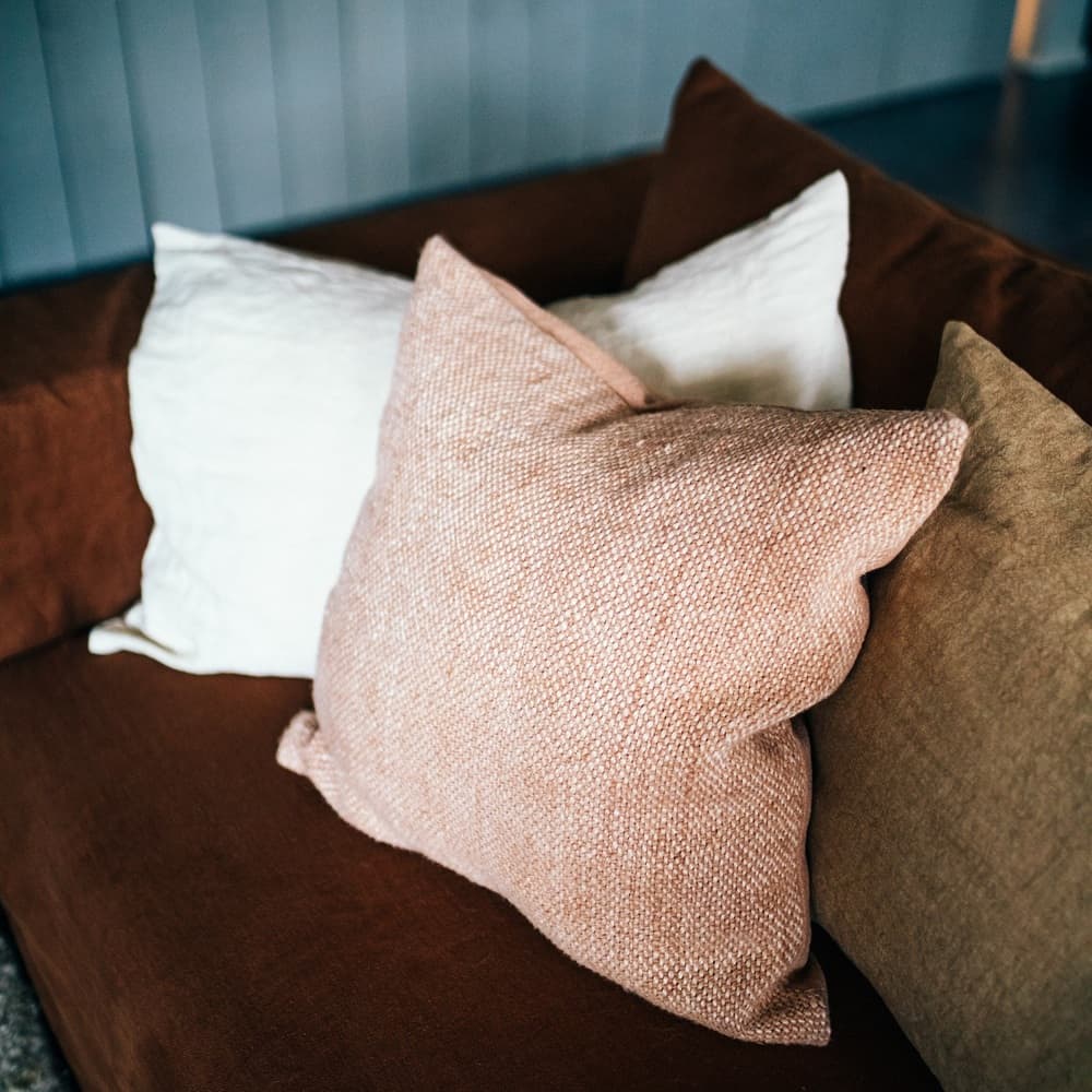 Alpha Basics Ivory Linen Cushion by Pomax - Image 4