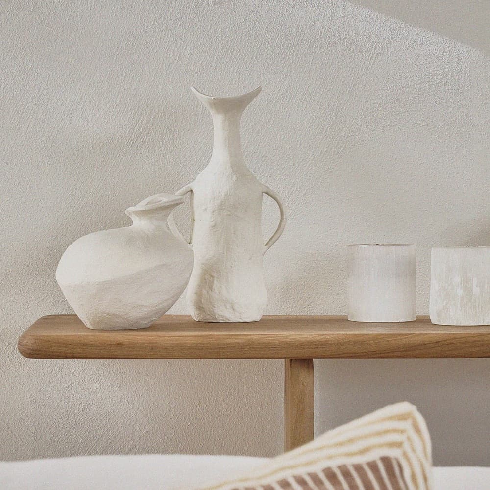 Trulli Off-White Vase Aluminium by Pomax - Image 2