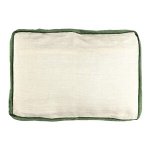 Alpha Borders Green Cushion Linen by Pomax