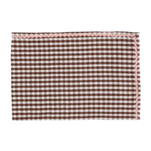 Olive Rust Linen Table Runner by Pomax
