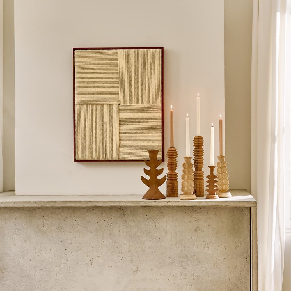 Telaio Off-White Wool Wall Deco by Pomax - Image 3