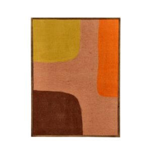 Wooly Mixed Colors Canvas w/Mango Wood Frame by Pomax