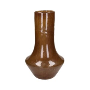 Camou Glass Vase Camel Dia 9.8" by Pomax