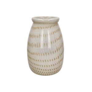 Camou Glass Vase Camel Dia 9.3" by Pomax