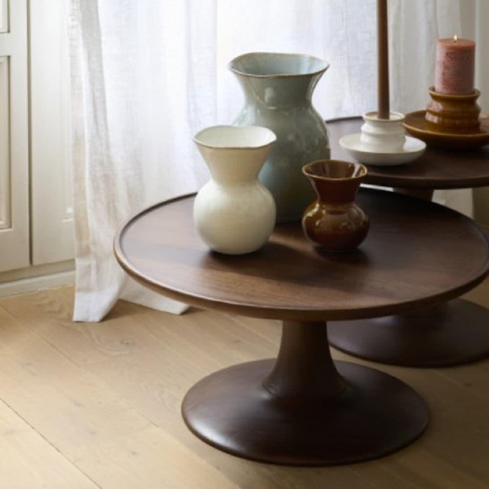 Poppy Vase Earthenware Brown Dia 3.9" by Pomax - Image 3