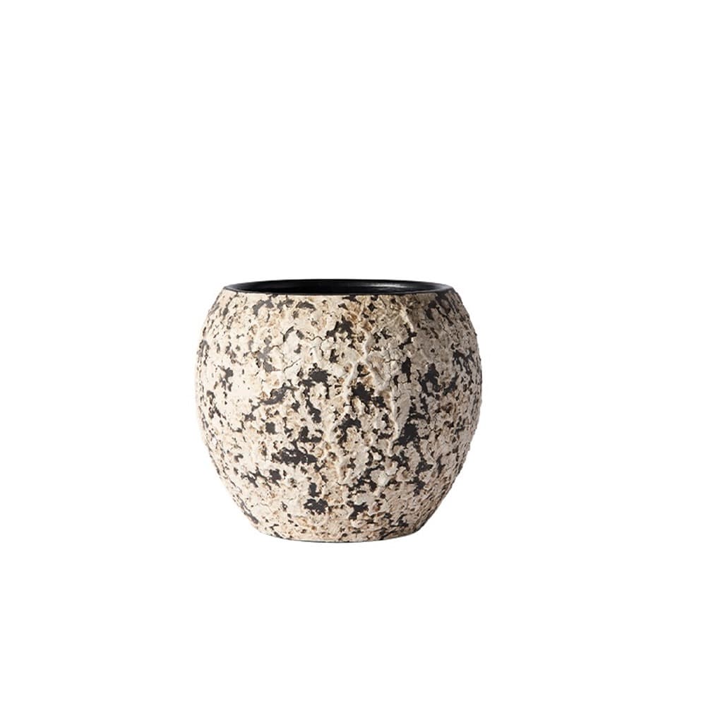 Dawn Short White Vase by Muubs