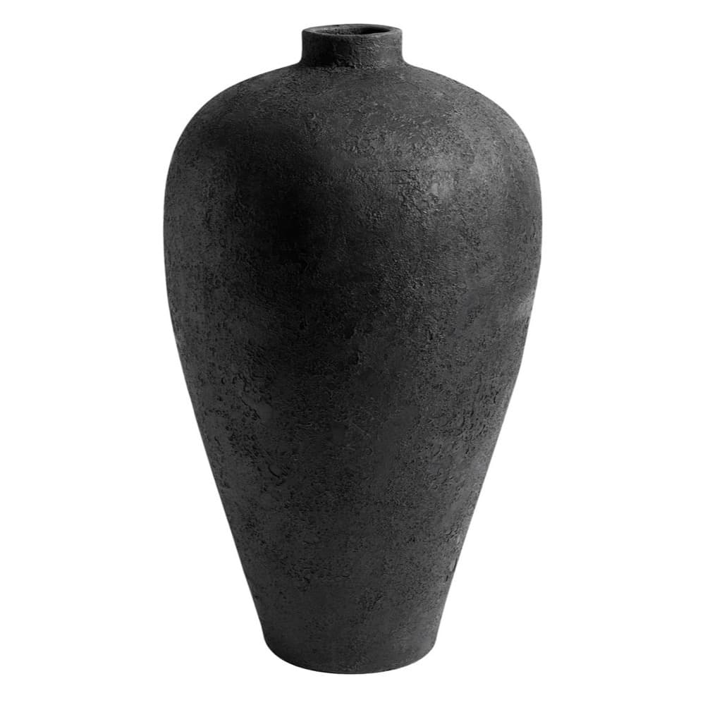 Luna Black Tall Vase by Muubs