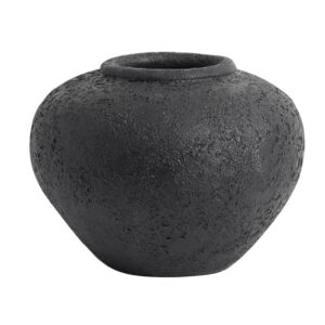 Luna Black Small Vase by Muubs