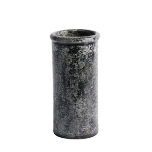 Cylinder Small Black Vase by Muubs