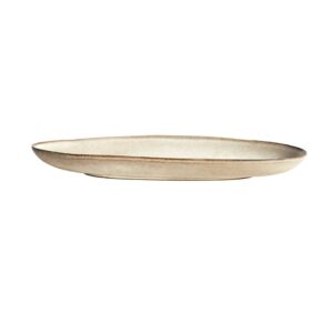 Mame Long Oval Tray in Oyster by Muubs