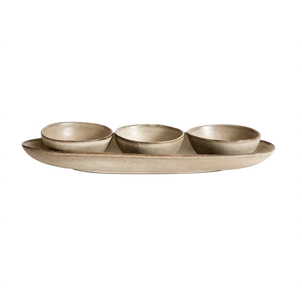 Mame Long Oval Tray in Oyster by Muubs - Image 4