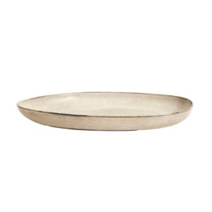 Mame Oval Tray in Oyster by Muubs