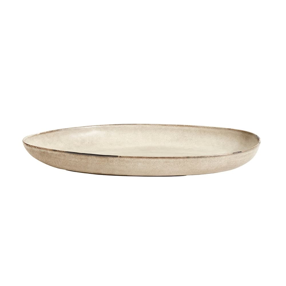Mame Oval Tray in Oyster by Muubs