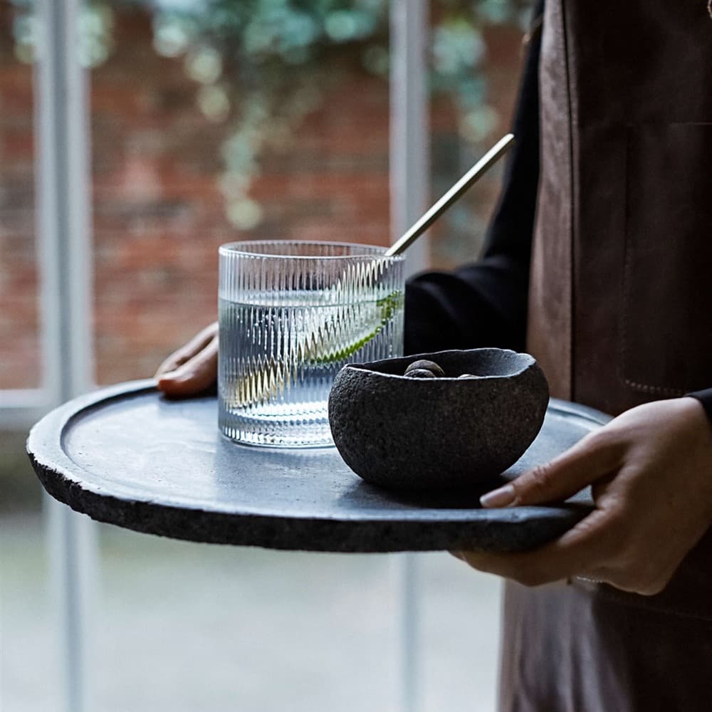 Valley Small Natural Riverstone Bowl by Muubs - Image 4