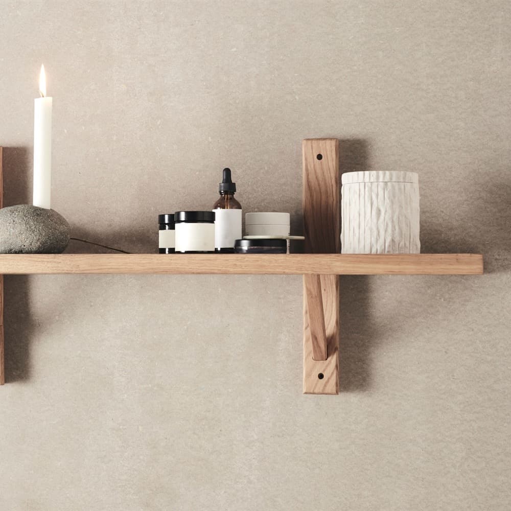 Valley Grey/Natural Riverstone Candle Holder by Muubs - Image 3