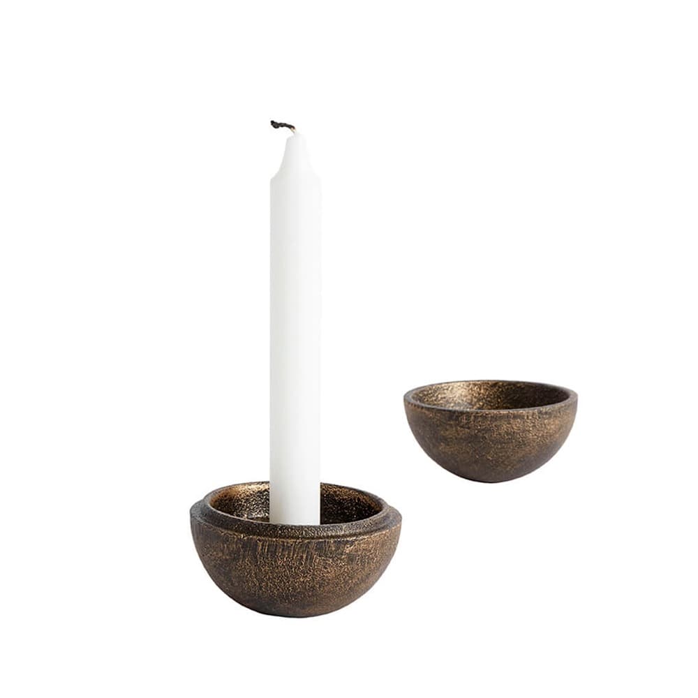Aion Antique Brass Candle Ball by Muubs