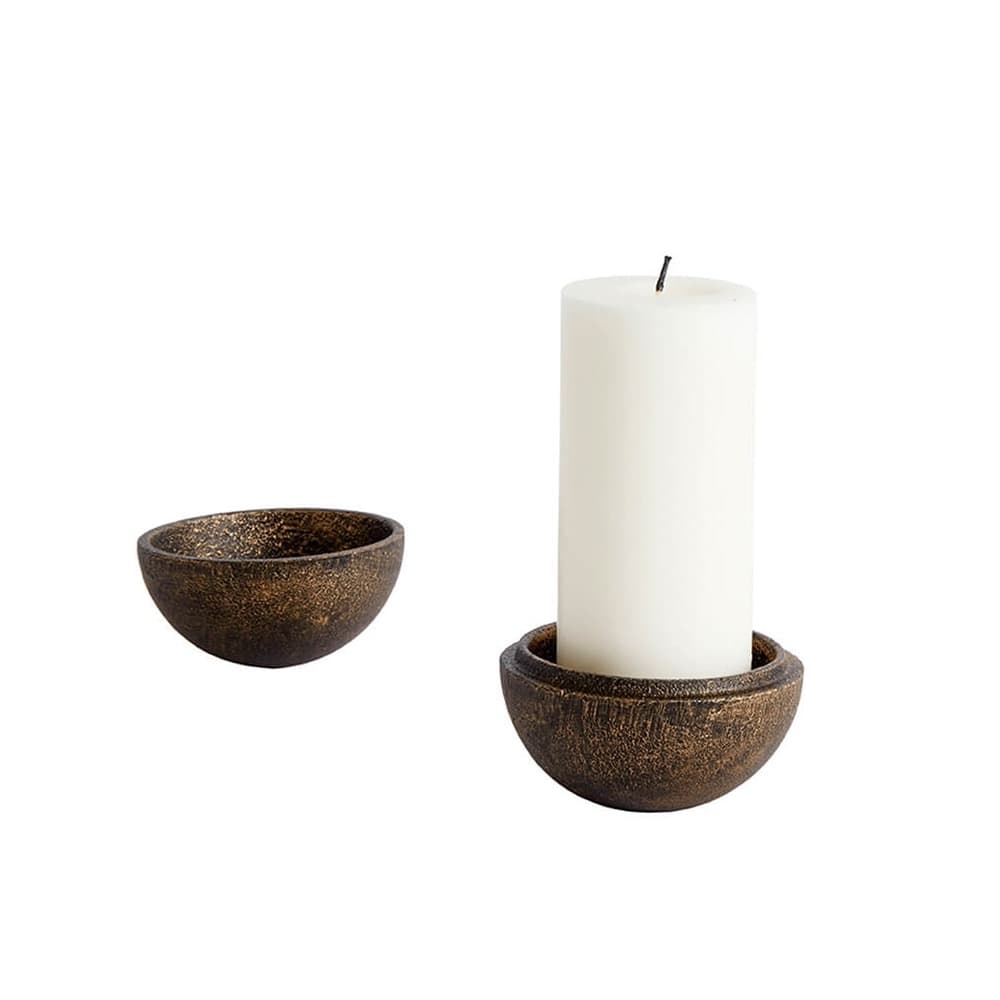 Aion Antique Brass Candle Ball by Muubs - Image 2