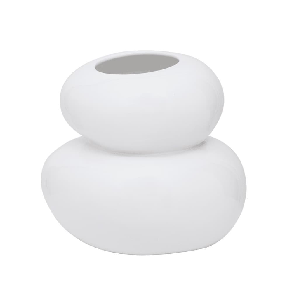 Vase Pebbles White by Urban Nature Culture