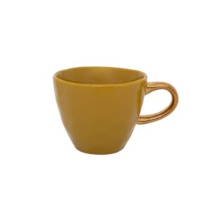Good Morning Coffee Cup Amber Green Set of 2 by Urban Nature Culture