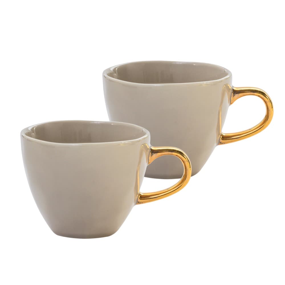 Good Morning Coffee Cup S/2 In Gift Pack Gray Morn by Urban Nature Culture
