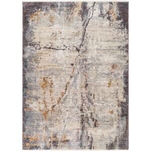 Aida Beige Machine Woven Rug by Livabliss