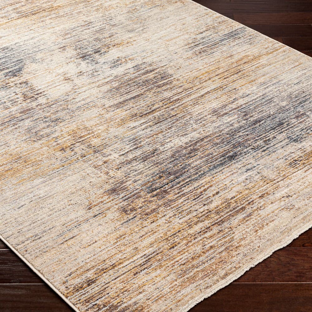 Aida Beige Machine Woven Rug by Livabliss - Image 2