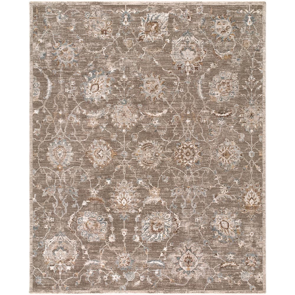 Arda Medium Gray Machine Woven Rug by Livabliss